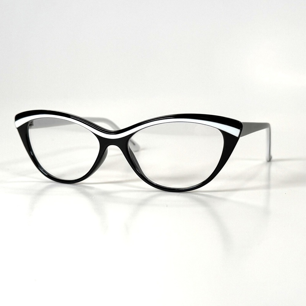 ZENNI 129021 Black Cat-Eye‎ Eyeglasses Frame Only 54-15 142 Full Rim Womens